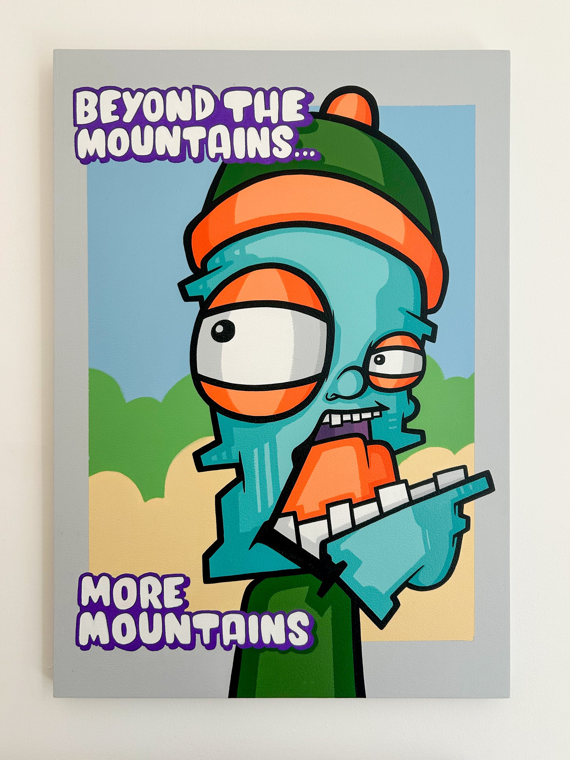 OhPandah - Beyond The Mountains Original Painting