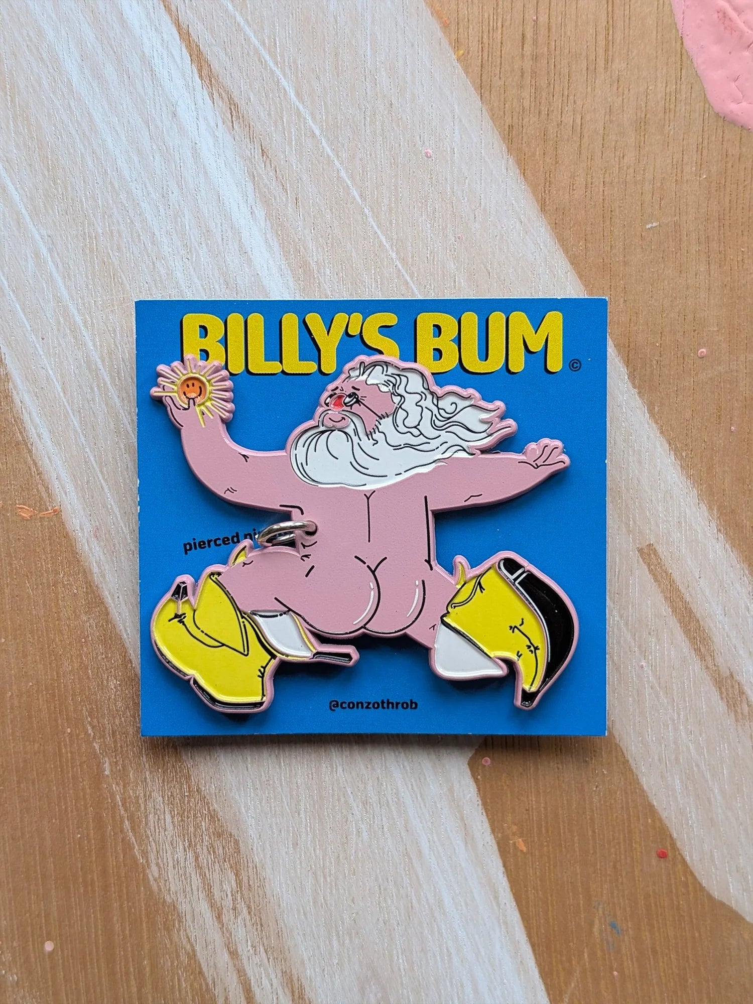 Conzo - Billy's Bum Keyring/Badge