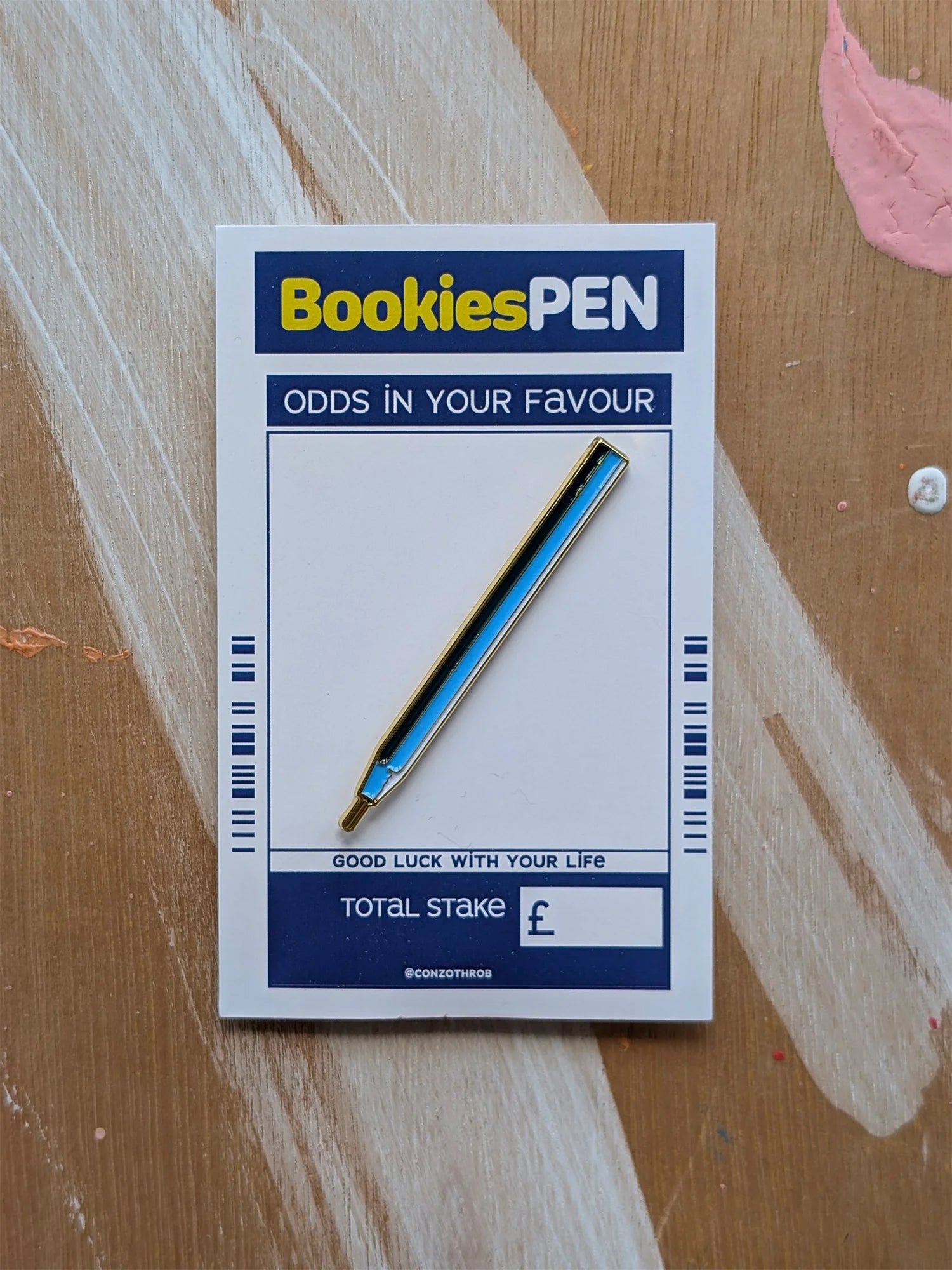 Conzo - Bookies Pen Badge/Keyring