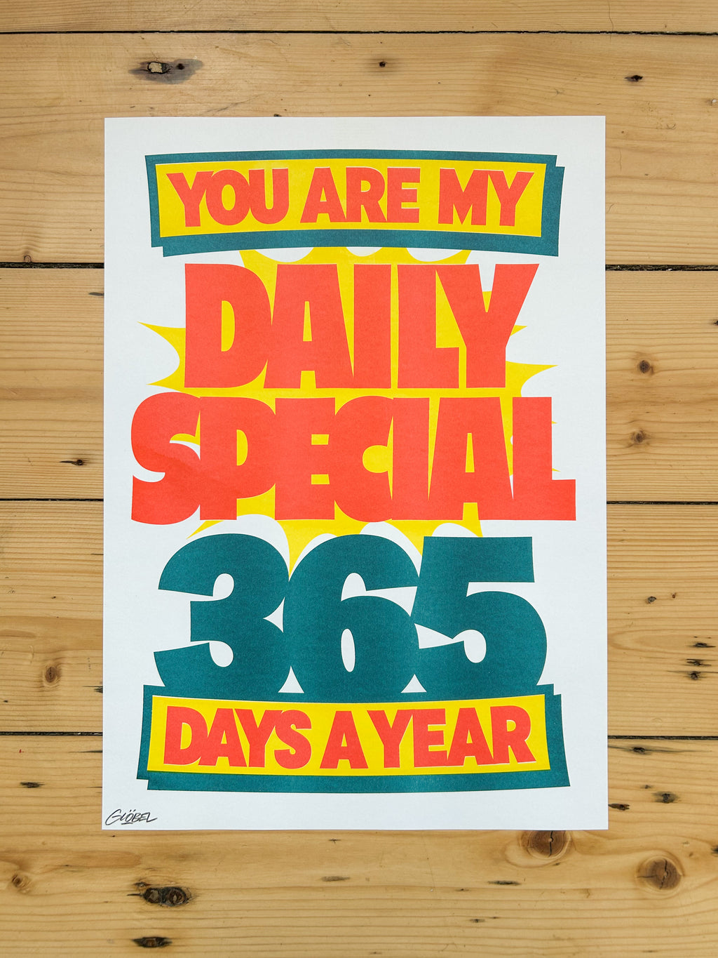 Ciaran Globel - Daily Special Risograph