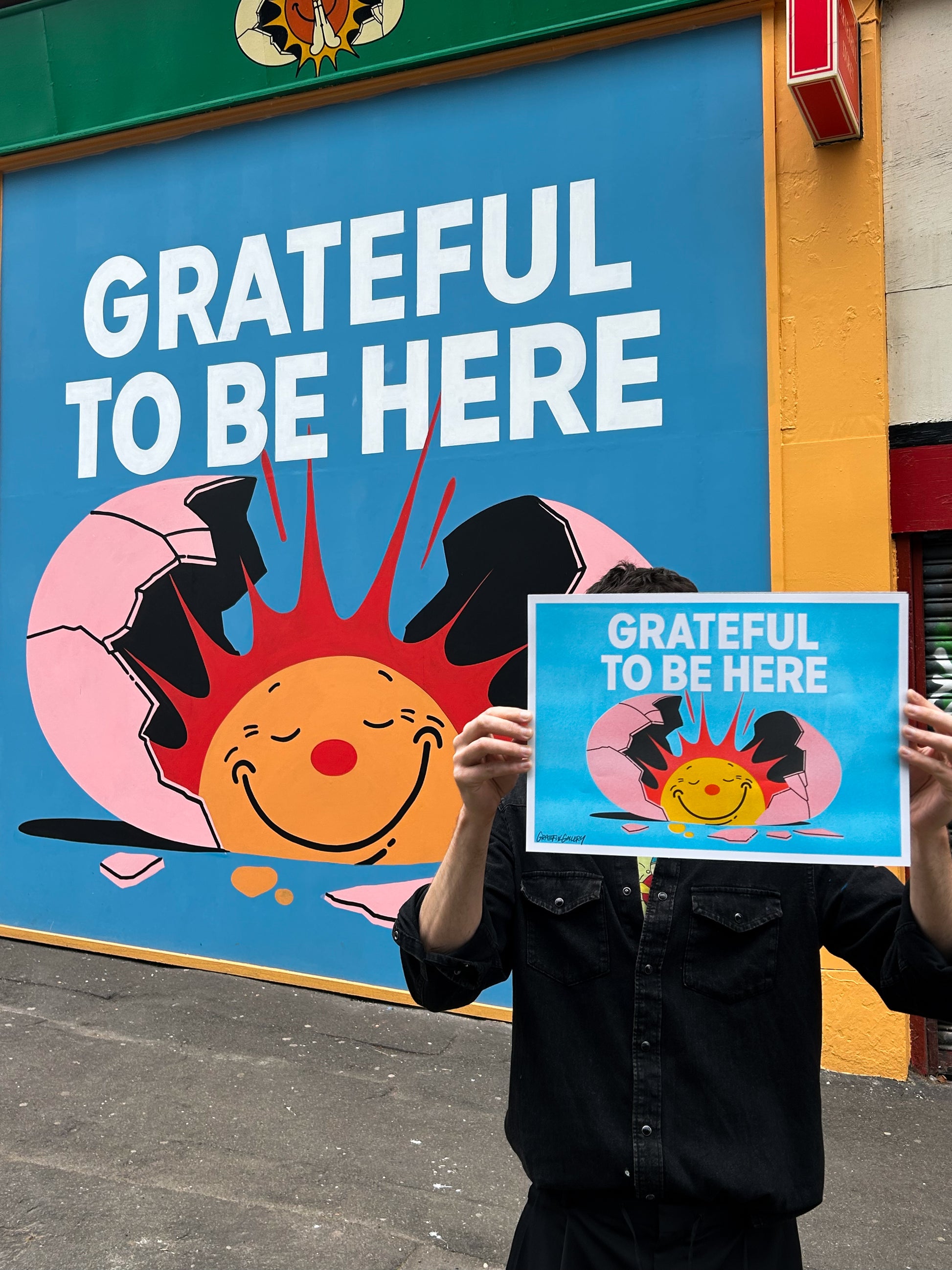 Grateful To Be Here Risograph